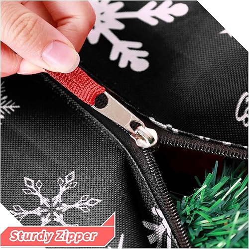 Miniatura 3 de RICHIE Bolsa de almacenamiento para árbol de Navidad de 9 pies (juego de 3 piezas), bolsa Oxford 600D para árbol de Navidad a prueba de desgarros,