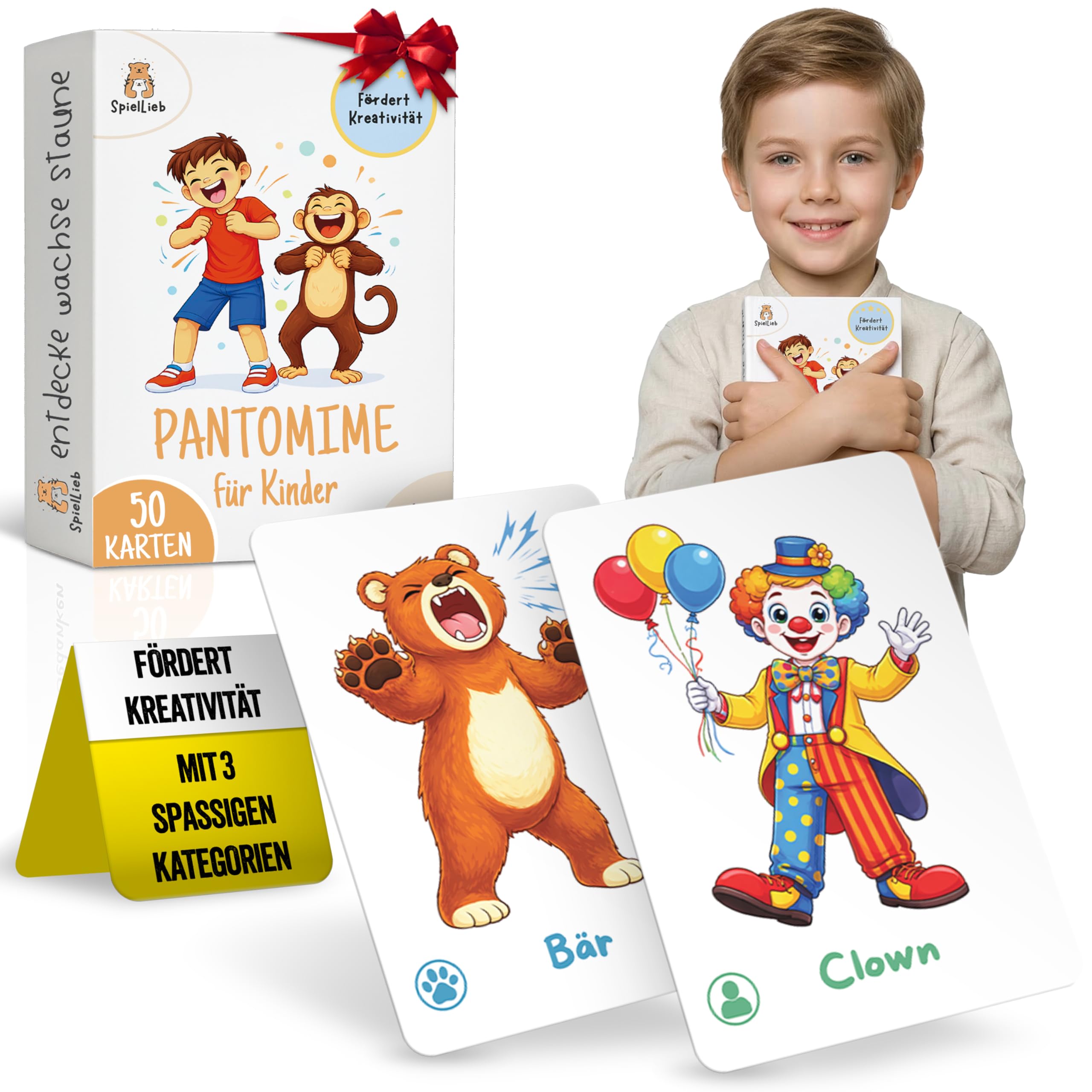 SpielLieb® Gefühlskarten für Kinder zur Selbstregulation Kinder mit 50 Emotionskarten für Gefühle und Achtsamkeit ideal für Kindergarten und Grundschule fördert emotionale Stärke und Empathie