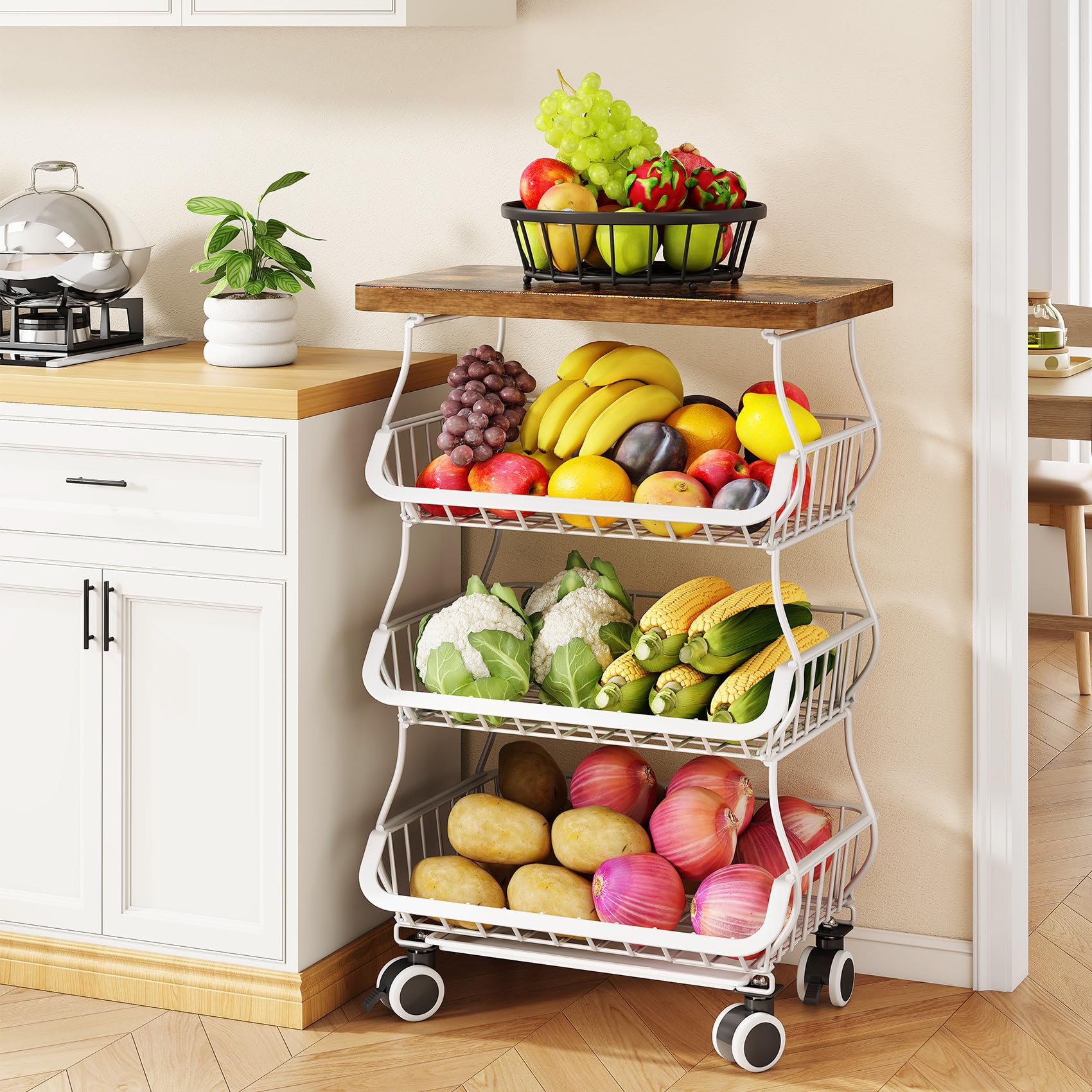 Fruit Basket Kitchen Pantry Organizers and Storage