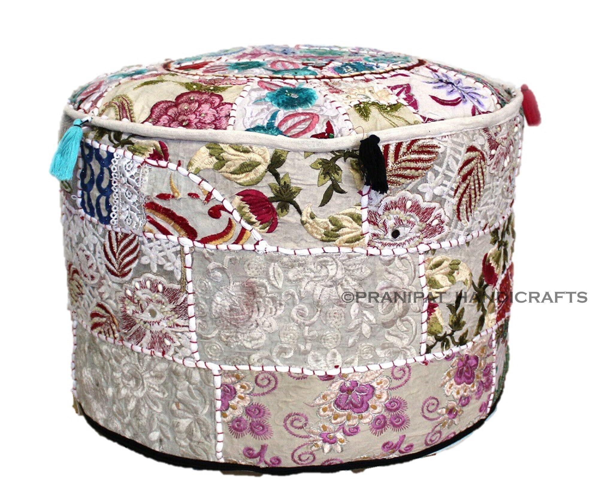 Pranipat Handicrafts Indian Patchwork Handmade Embroidered 22