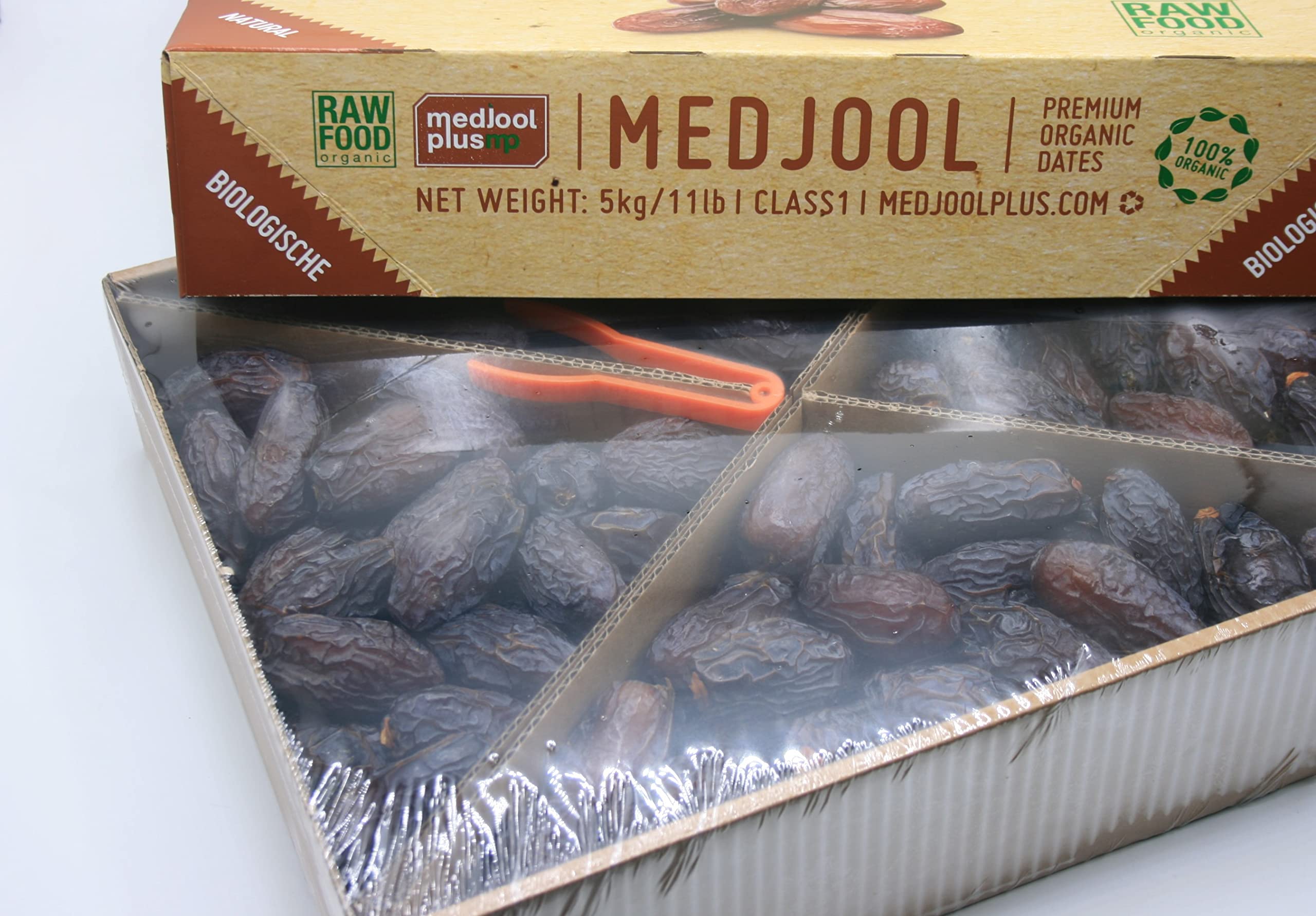 Mercado del Paraíso ➤ Dátiles Medjool Premium BIO Jumbo 5Kg ➤ Dátiles con hueso, dulces. De gran tamaño