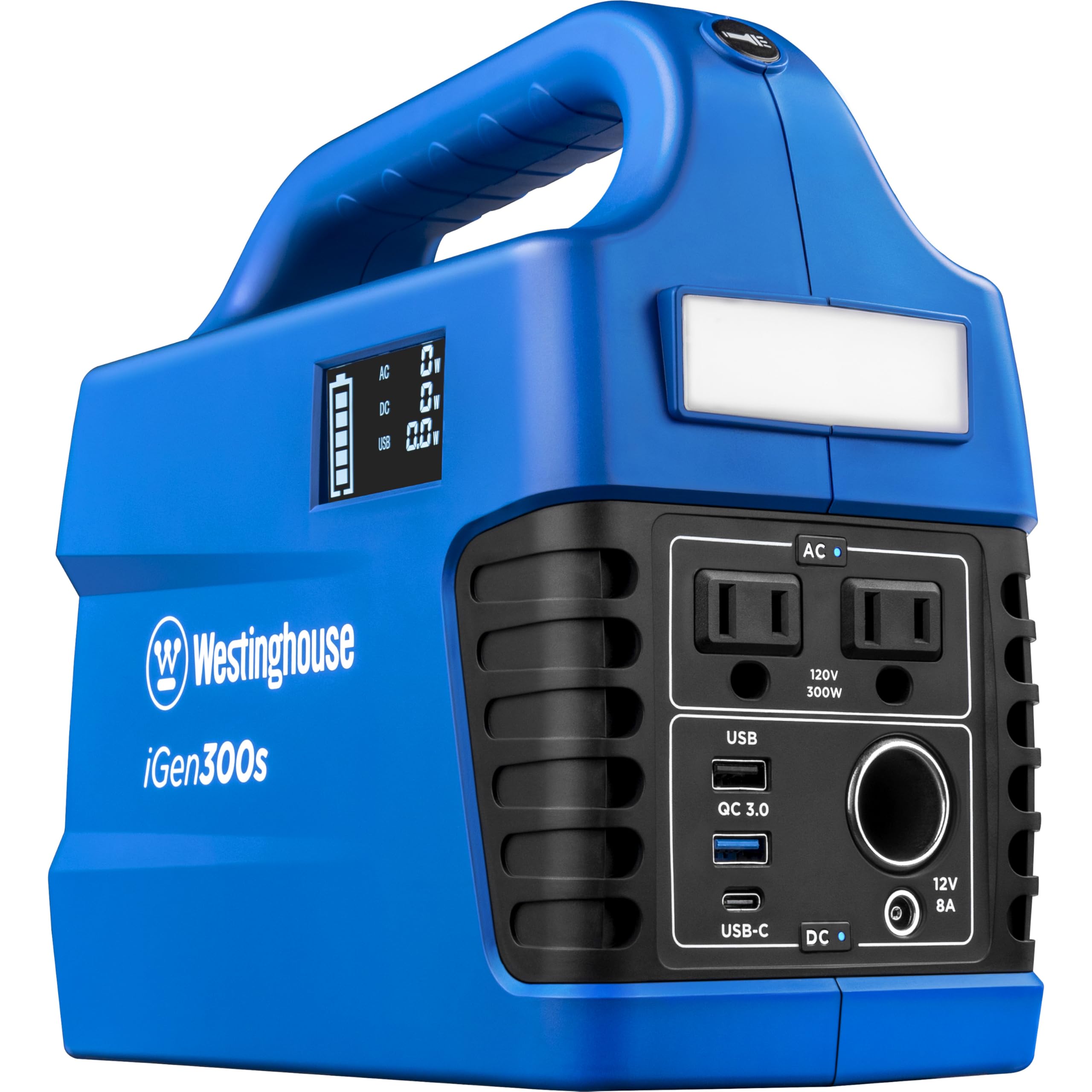 Westinghouse 296Wh 600 Peak Watt Portable Power Station and Solar Generator Pure Sine Wave AC Outlet Backup Lithium