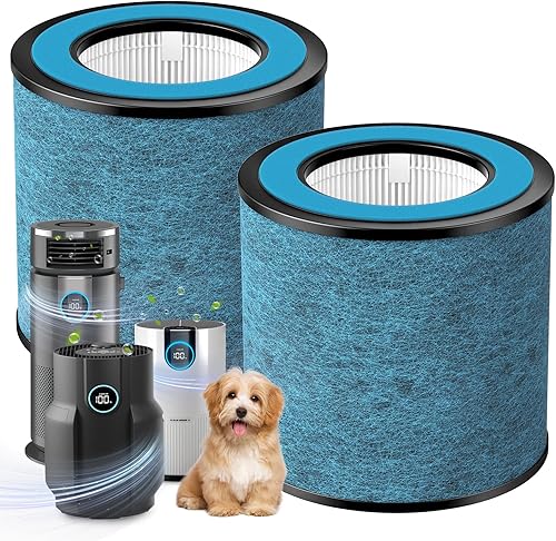 Filtro HP152 NeverChange Compatible con Shark HP152 HP153 NeverChange Purificador de Aire HP100, HP102, HP102PET, HP102PETBL, HP132, HC450, HC451,