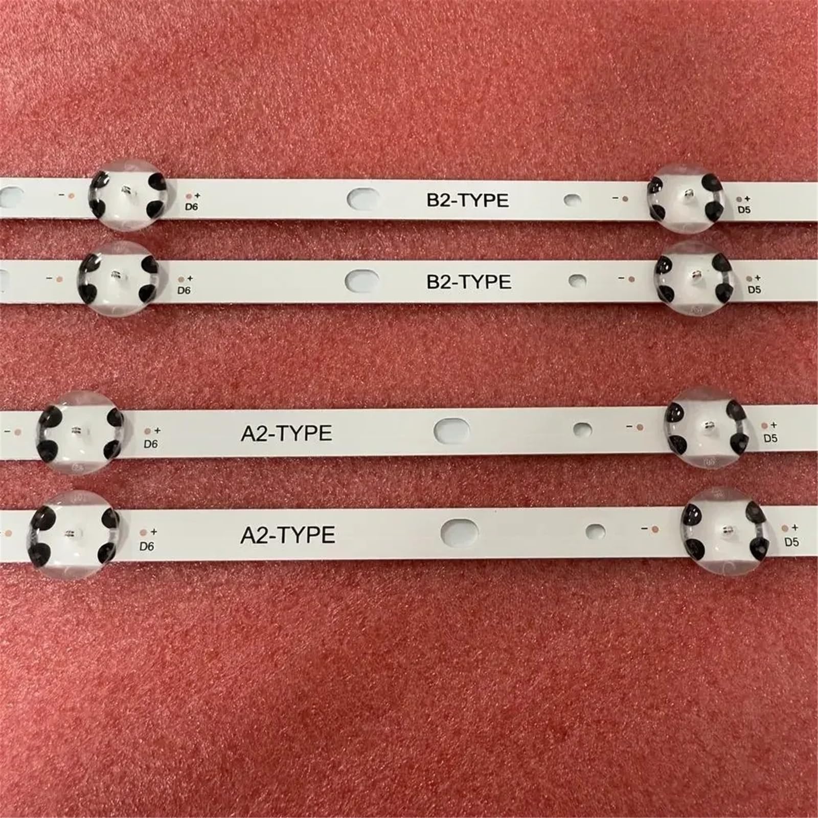 Bande LED 7 compatible avec les modèles Panasonic TX-43E302B, 43E303E, 43L3863DB, 43L3863DG, Hitachi 43HB26T72U, 43HB6T62H et 17DLB43VER1-AB(4pcs For 1 TV)