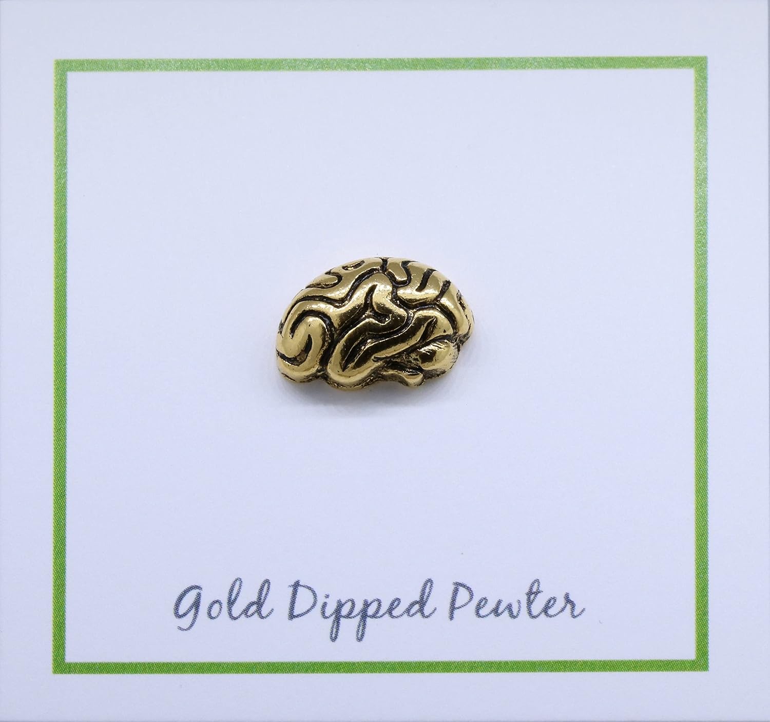 Jim Clift Design Brain Gold Lapel Pin