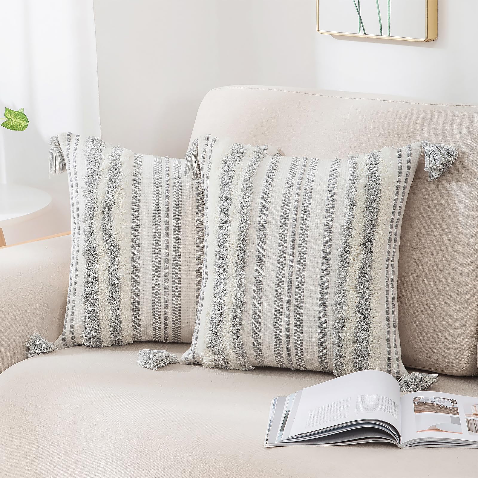Housses de coussin bohèmes pour lit et canapé de salon moderne