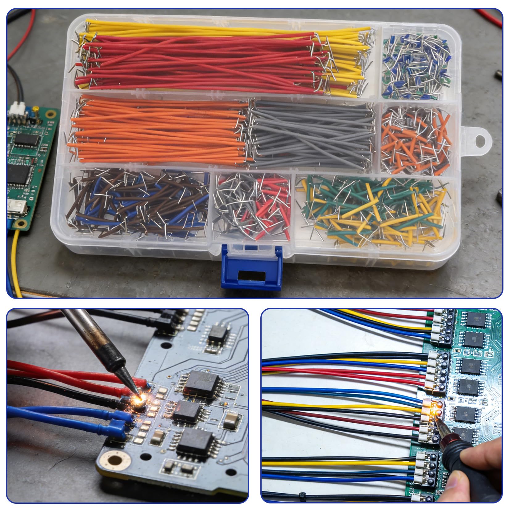 840 Pz Jumper Wire per Breadboard, Cavi Jumper a U maschio-maschio senza saldatura per breadboard elettronica per prototipazione (14 lunghezze)