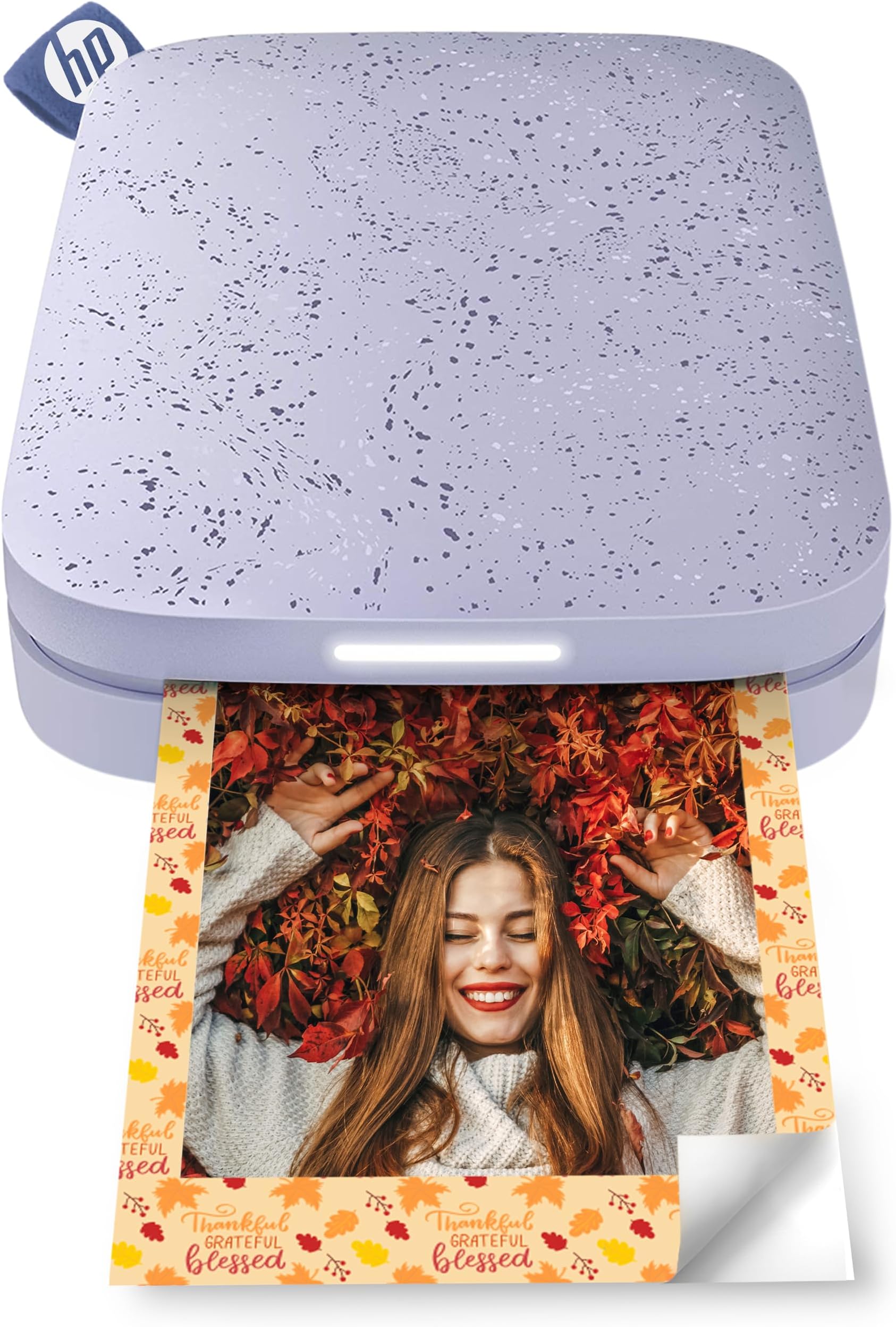 HP Sprocket Portable 2x3 inch Instant Photo Printer (Lilac) Print Pictures on Zink Sticky-Backed from your iOS & Android Device