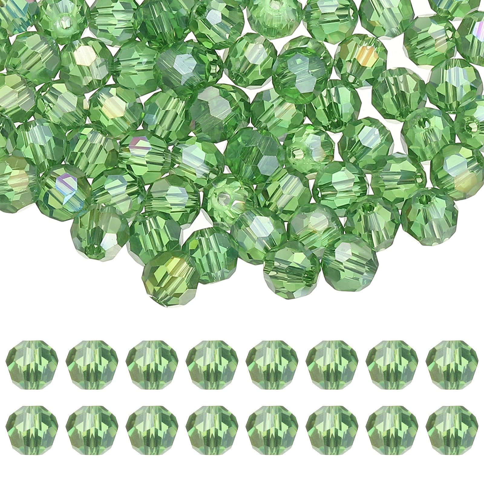 PATIKIL 8mm Round Crystal Beads