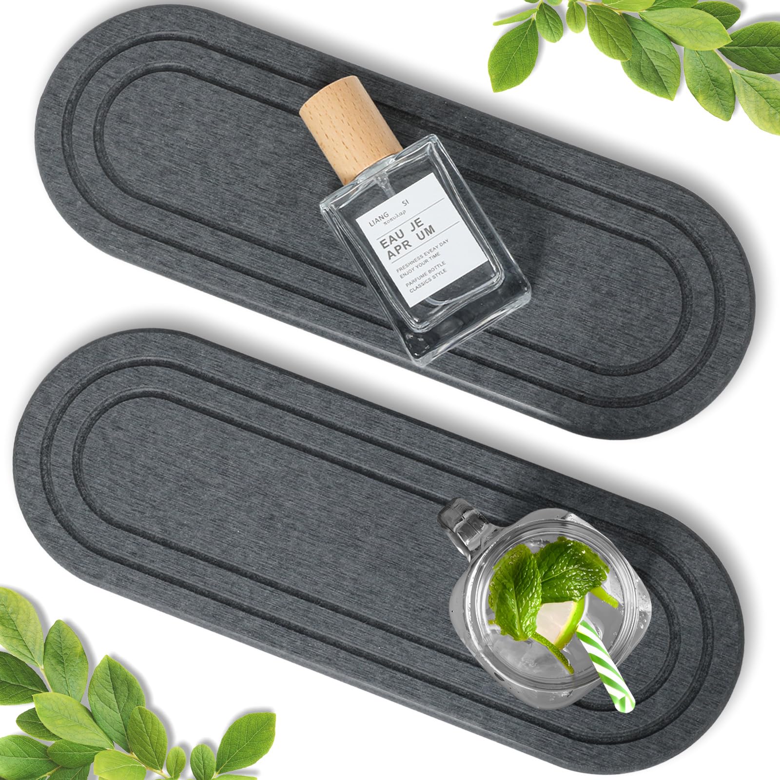 Photo 1 of ***MISSING ONE***
2PCS Water Absorbing Stone Tray, Fast Drying Diatomite Stone Sink Tray, Water Absorbent Diatomite Coasters, Stones Soap Trays for Kitchen Sink, Bathroom Counter Hand Soap Dish Toothbrush Holders