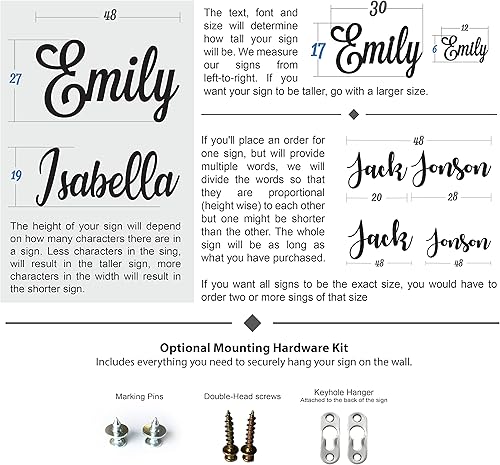 Miniatura 3 de Wooden Name Sign up to 46" long - Large Wood Name - Nursery Decor - Baby Name Above Crib