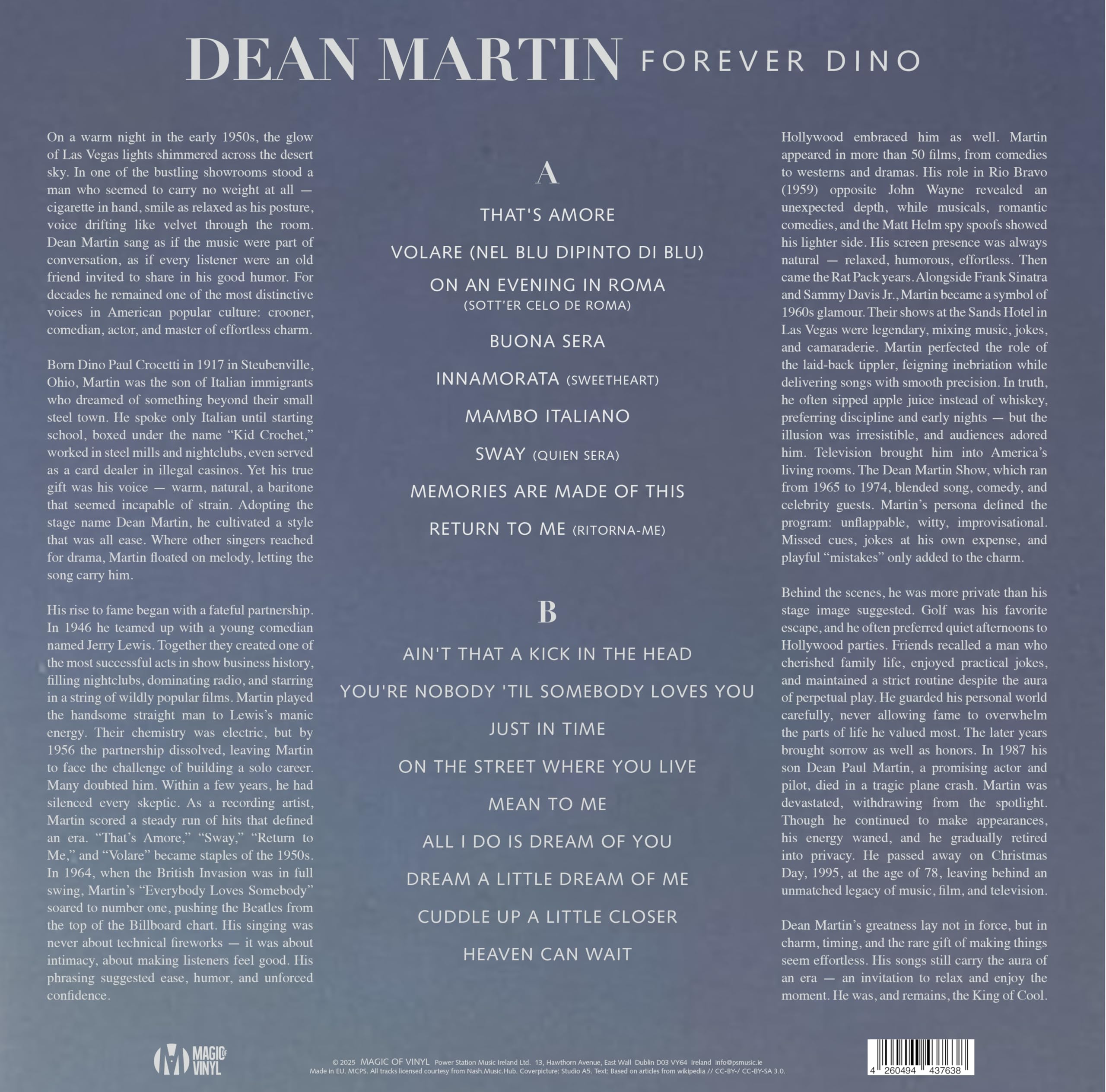 Dean Martin - Forever Dino - Limitiert - 180gr. - Half-Half