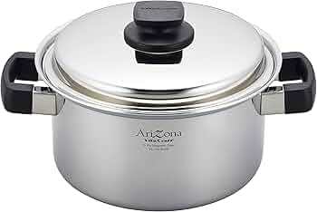 Amazon｜ビタクラフト 両手鍋 アリゾナ 21cm レシピ付 8546 シルバー