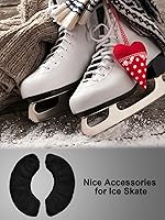 Vista 5 de Blulu 2 pares de fundas de patinaje sobre hielo para cuchillas, protectores protectores para figuras de hockey