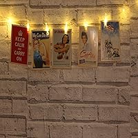 Vista 4 de 128 clips para fotos, mini clips de plástico transparente transparente, pinzas para colgar tiras de luces de hadas, clips Polaroid como regalo