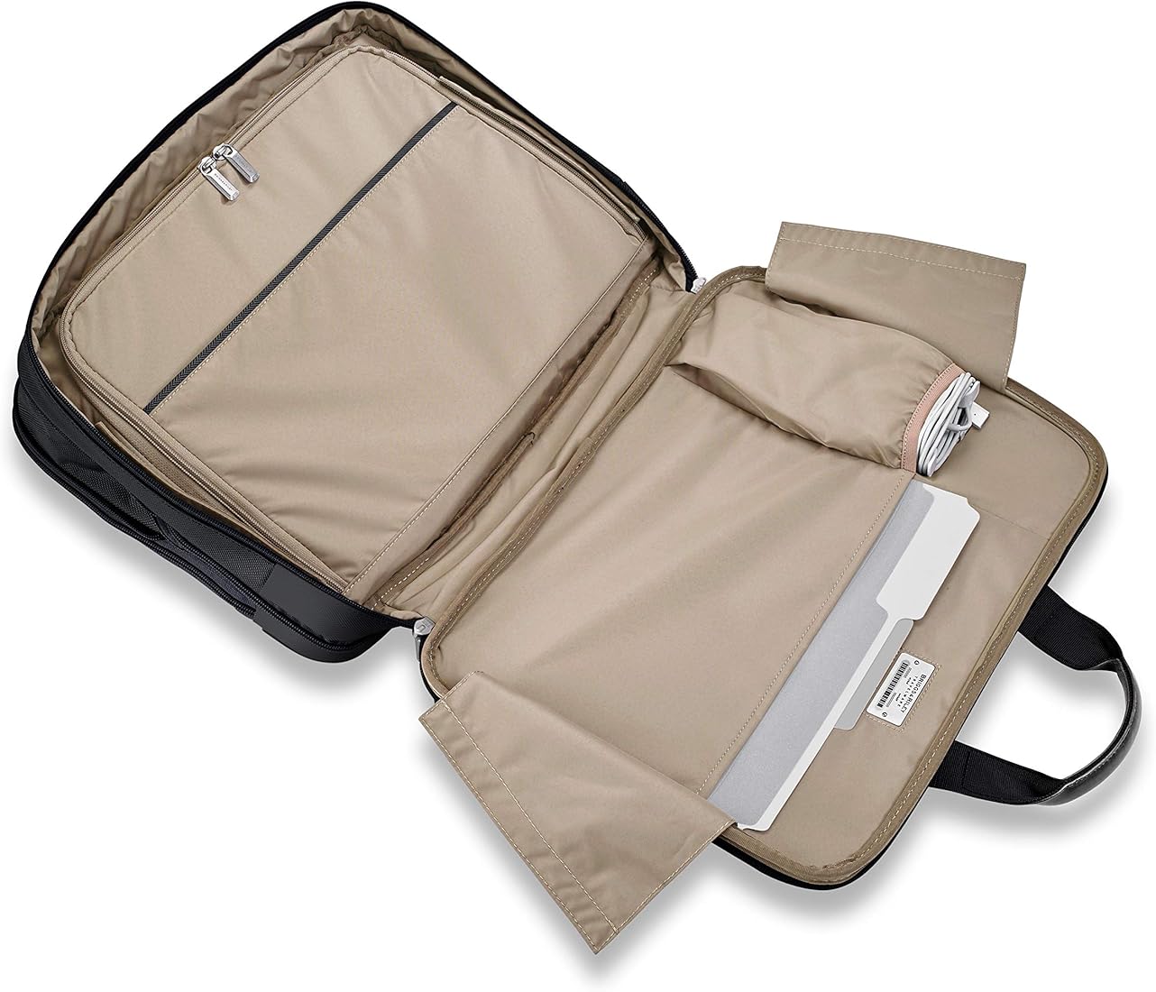 Briggs & Riley Slim Expandable Briefcase - Durable Ballistic Nylon With Laptop Compartment & Lifetime Repair Service