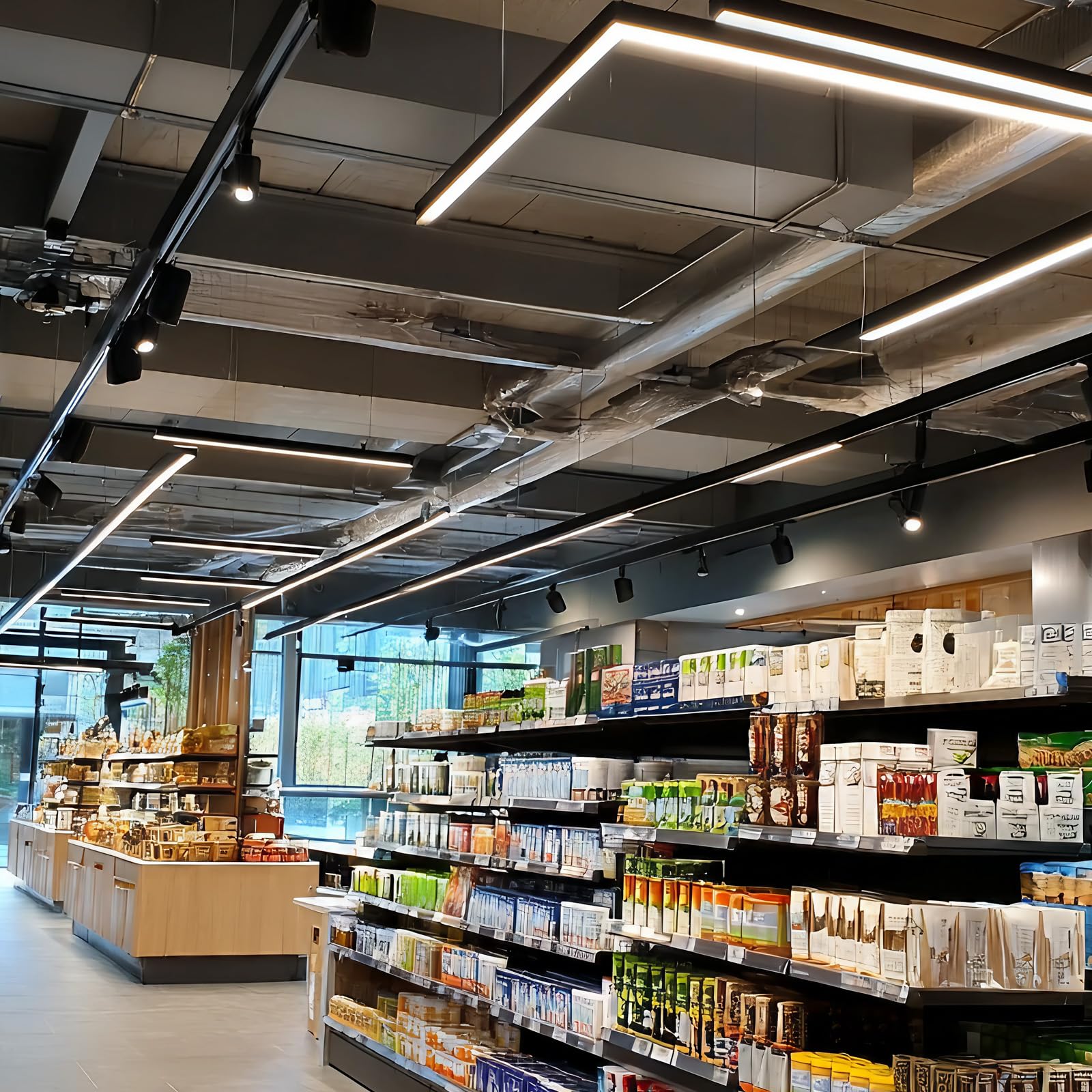 Mextronic 3-Phasen-LED-Linearleuchte für Stromschienen 3 Phasen Linearleuchte LW-590 150CM Warmweiß 830 9500 Lumen