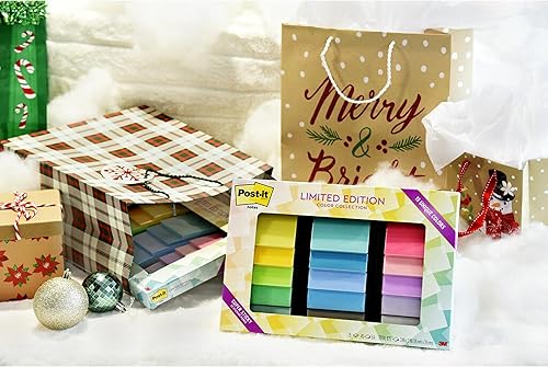 Miniatura 12 de Post-it Notas súper adhesivas, colección de colores de edición limitada, 3 x 3 pulgadas, 15 blocs, 45 hojasbloc (paquete de 12)