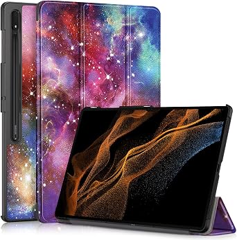 Case for Samsung Galaxy Tab S9 Ultra/ S8 Ultra 14.6 Inch Tablet,Slim Lightweight Trifold PC Cover with Auto Wake/Sleep Function,Galaxy