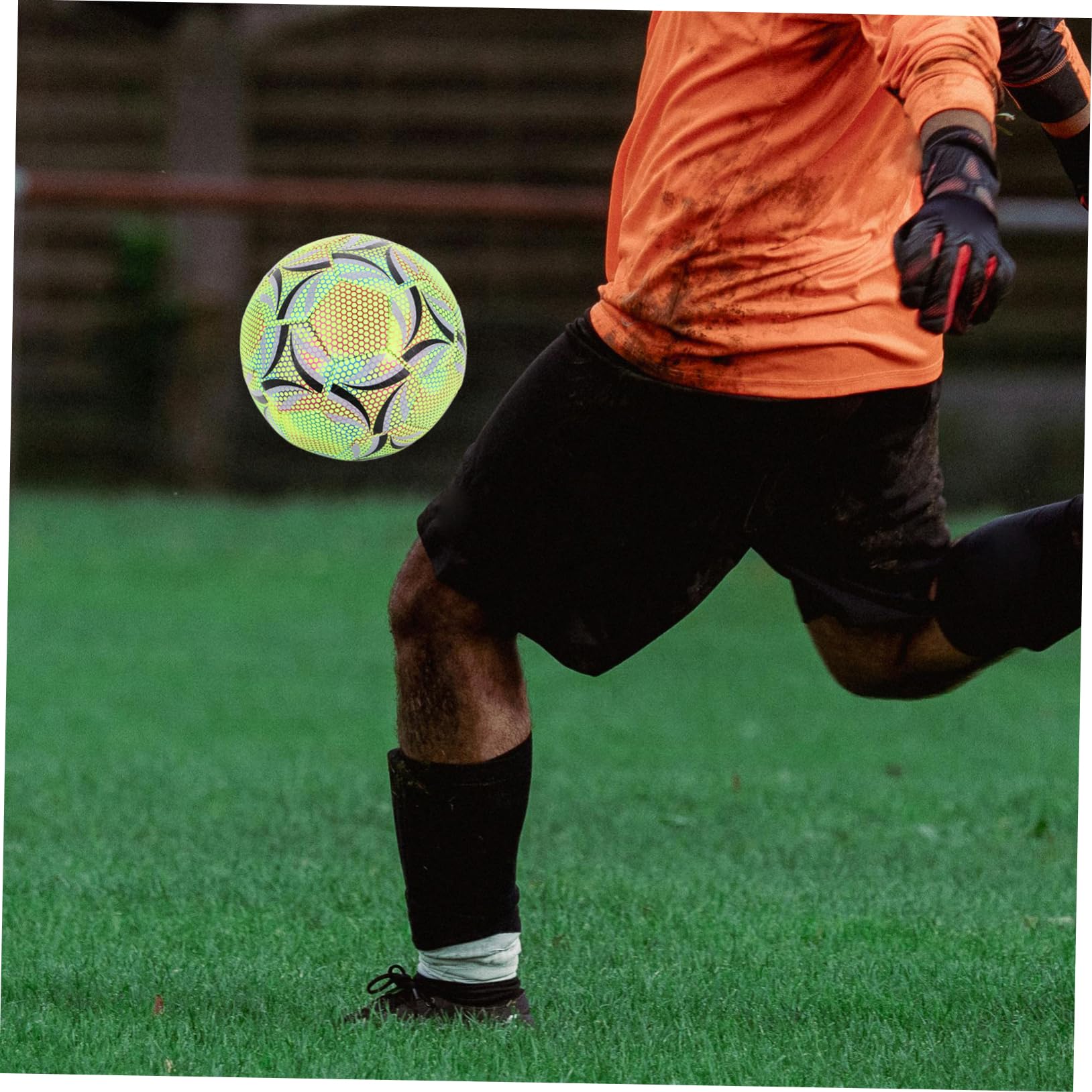 BESPORTBLE Pelota De Fútbol Iluminada Alta Durabilidad y Diseño Ergonómico para Entrenamiento