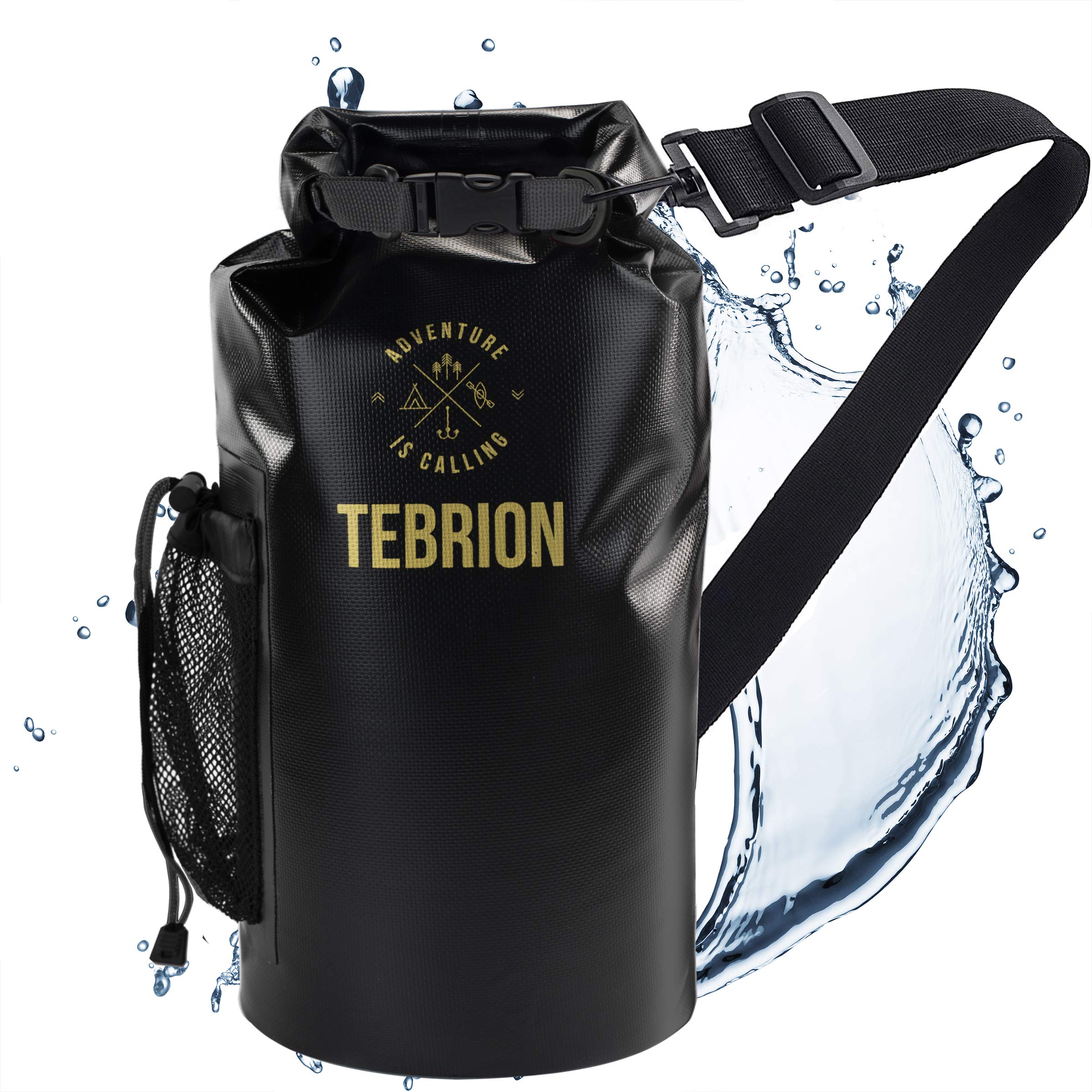TEBRION 10L / 10L + 20L Premium 100% Waterproof Dry Bag Thick & Lightweight - Roll Top Sack Keep Gear Dry and Safe Perfect for Kayaking, Rafting, Boating, Surfing High Value Sets!