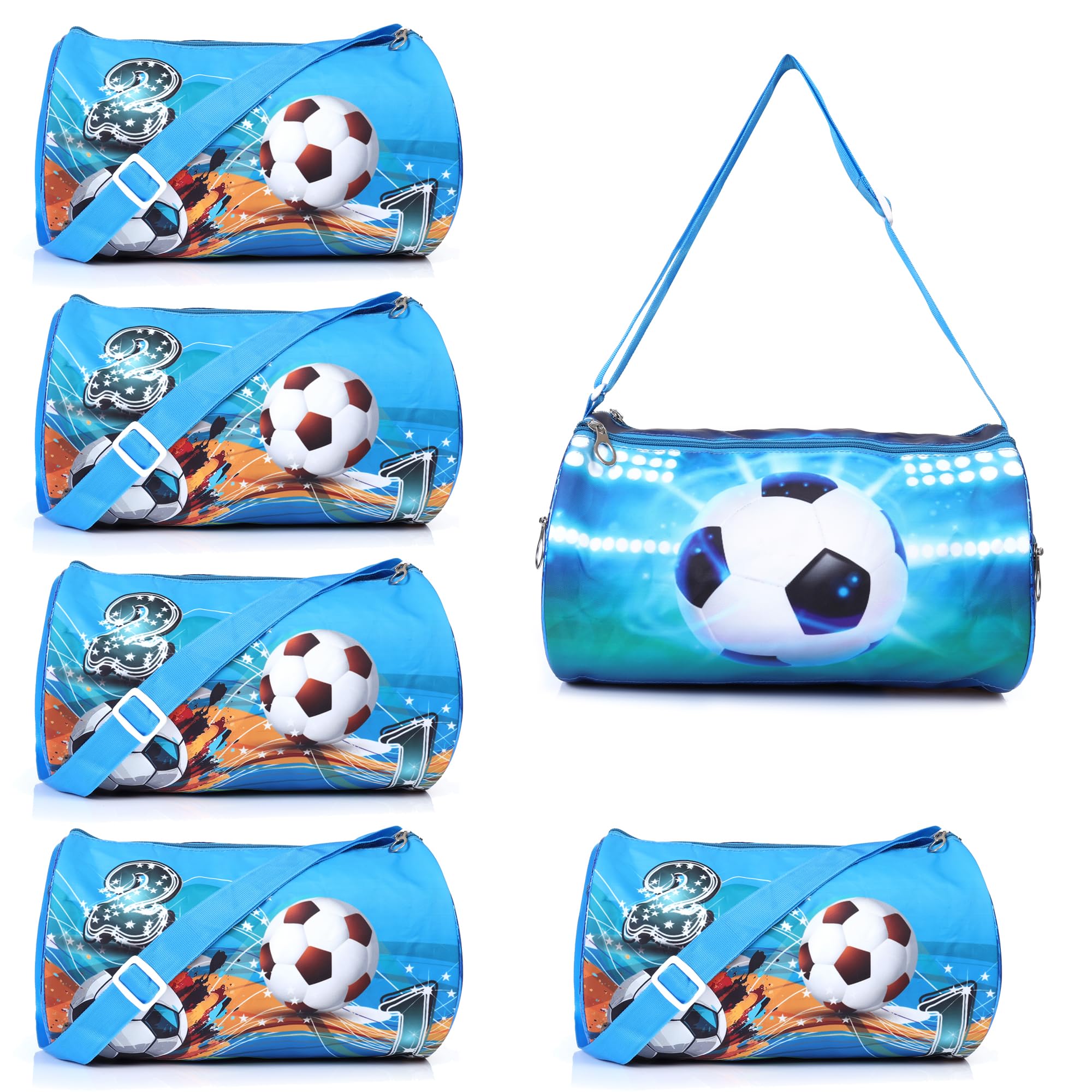 Asera6 Pcs Duffle Bag for Kids/Boys/Girls | Whimsical and Sturdy Bag | Best for Travel and Play | Return Gifts Birthday Party for Kids (Football)