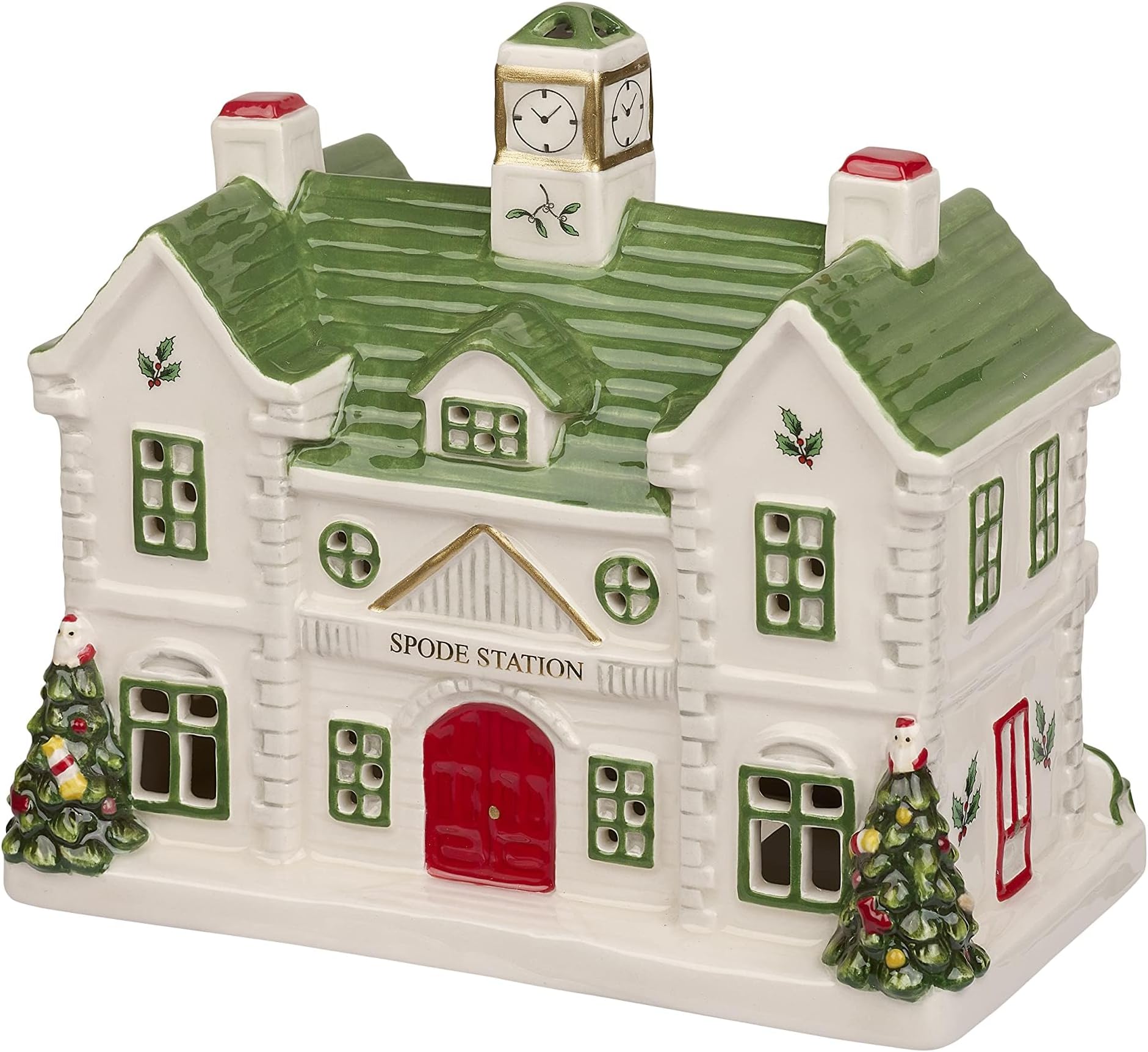 Spode Christmas Tree Miniature Village Figural Decoration - Train Station