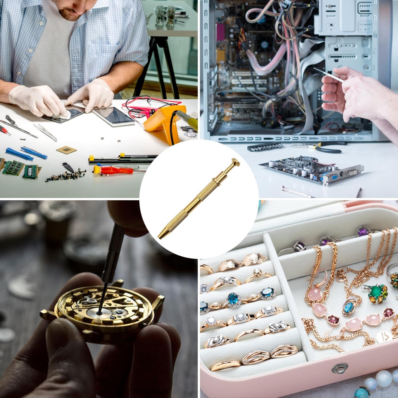 Grabber per componenti elettronici - Estrattore estrattore per strumento di estrazione trucioli IC | Strumento di prelievo elettronico a forma di penna per lo strumento di rimozione del jack per cuffi