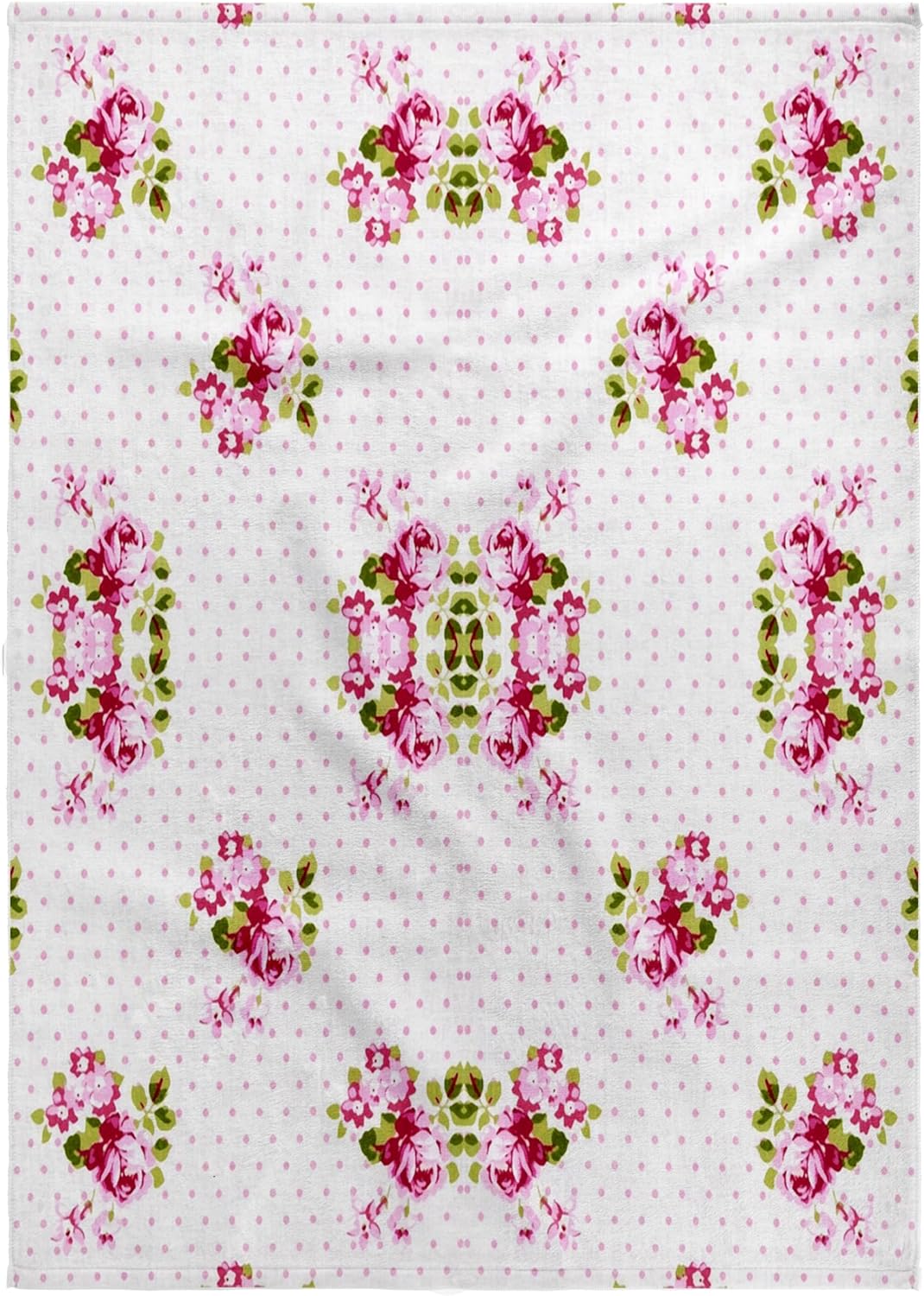 3dRose Print of Sweet Pink Floral Pattern 22x30 Bath Hand Pool Towel