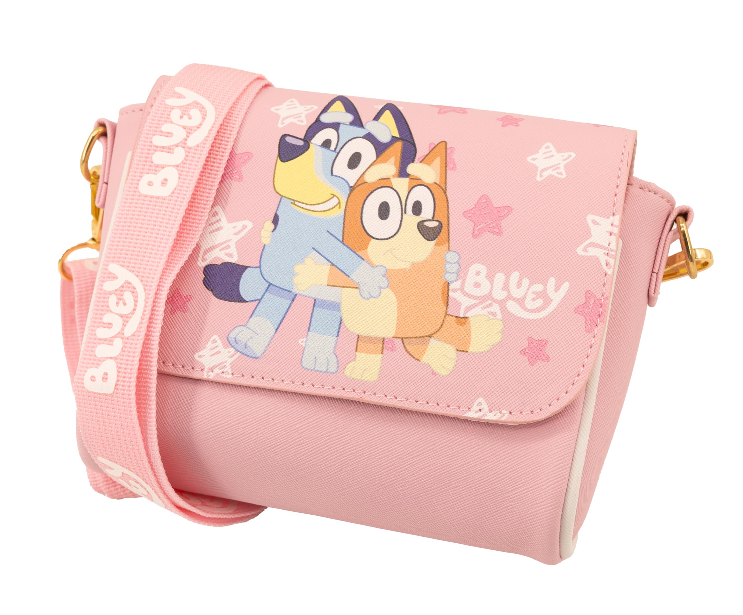 Bluey Purse for Girls | Official Bluey Crossbody Handbag with Adjustable Strap & Magnetic Flap | Toddler Purse, Preschool Handbag, Small Crossbody Shoulder Bag, Mini Purse for Kids Ages 3 and Up