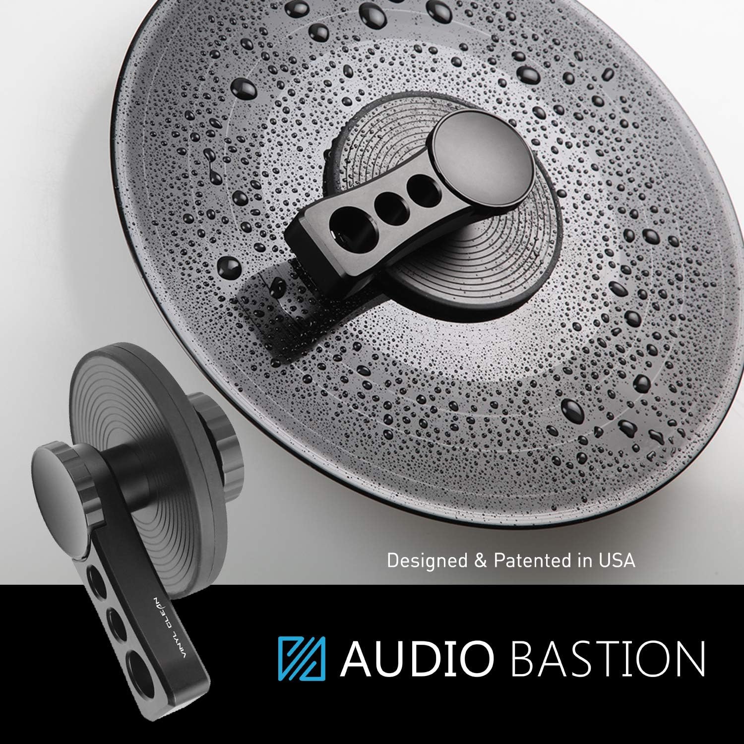 AUDIO BASTION LP Vinyl Record Label Waterproof Aluminum Saver Clamp/Cleaning Protector for 7 inch and 12 inch LP Vinyl Record