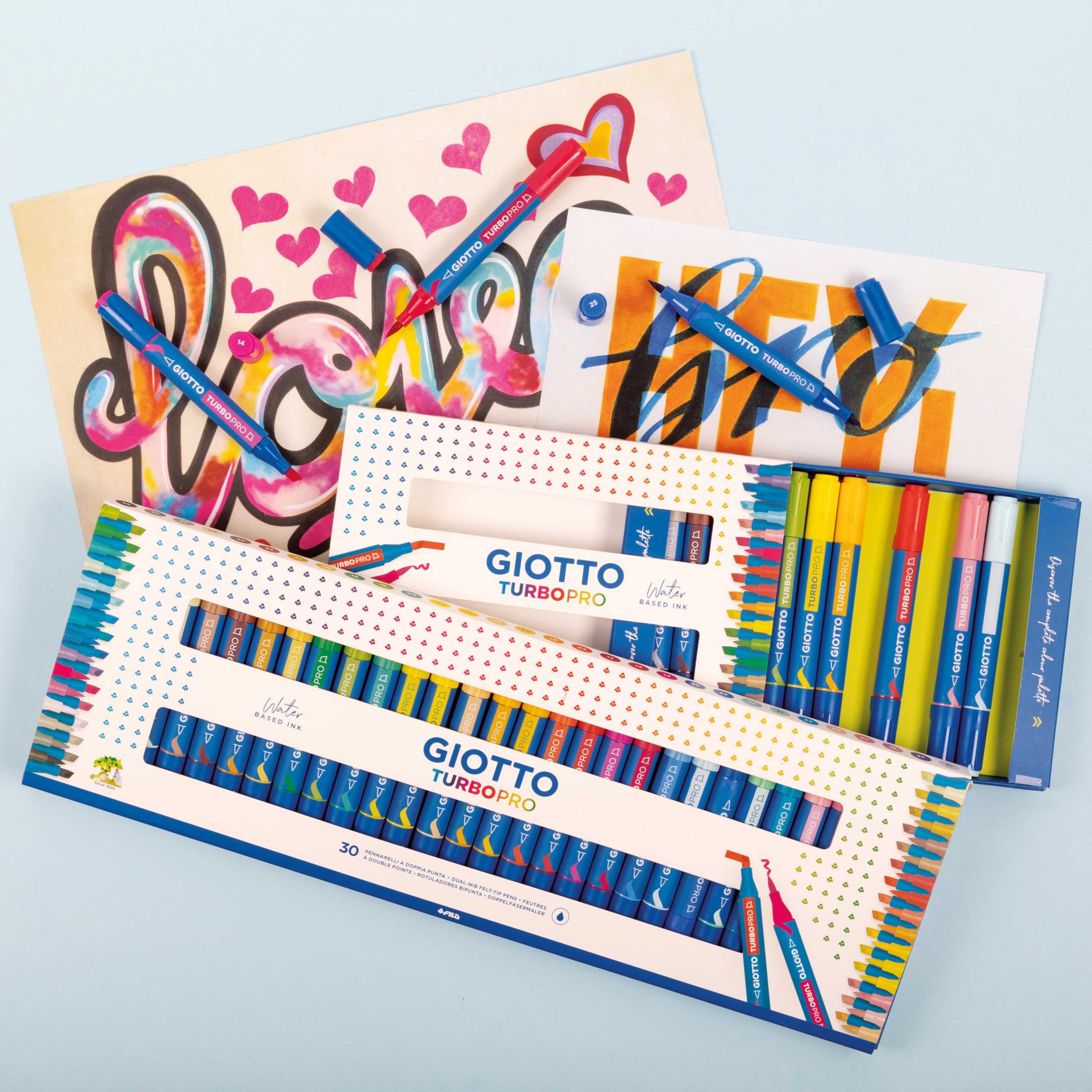 Giotto Turbo Pro Box 72 Pz In 18 Colori
