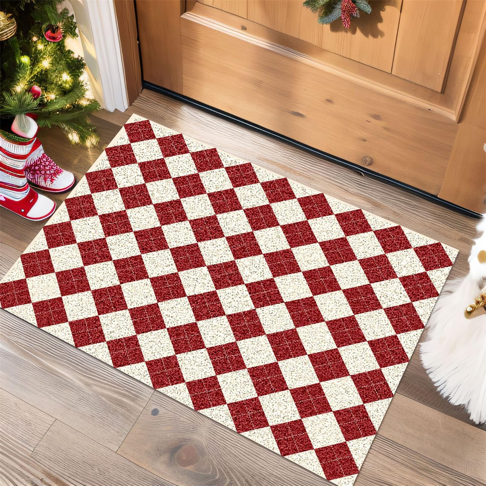 Tapis intérieur en luffa PVC lavable pour porte entrée Odot
