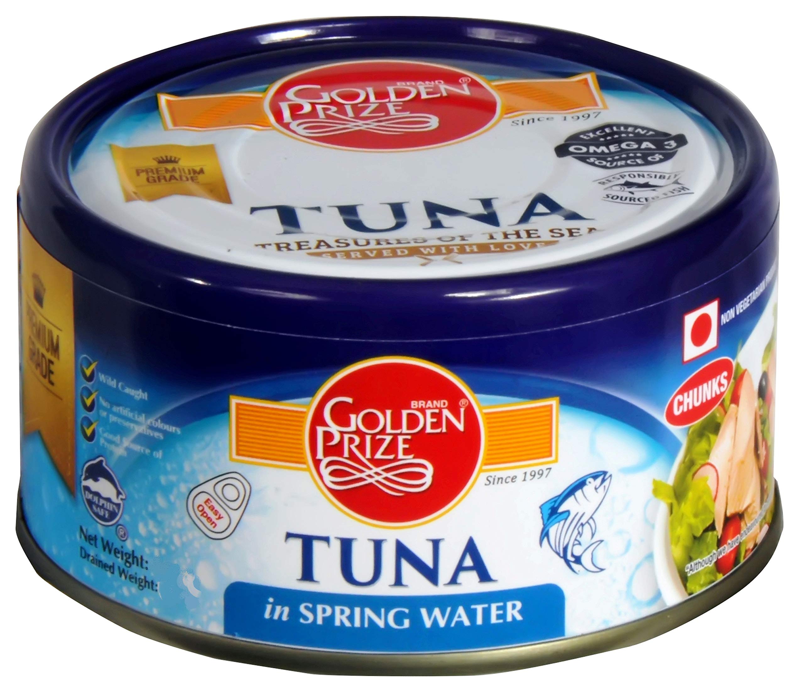 Golden Prize Tuna Chunk in Spring Water 185Gms (B07NCYXN8J) Amazon Price History, Amazon Price Tracker