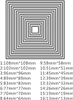 Vista 5 de Troqueles para álbumes de recortes, marco de capas de corte de metal para hacer tarjetas, plantilla de perforación de manualidades de papel