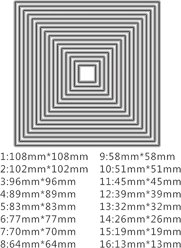Miniatura 5 de Troqueles para álbumes de recortes, marco de capas de corte de metal para hacer tarjetas, plantilla de perforación de manualidades de papel,