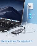 14 en 1 USB-C Station d'accueil - Dual Monitor Portable Dock avec 2 HDMI, VGA, 5 USB, SD/TF pour ordinateurs portables Dell/Surface/HP/Lenovo