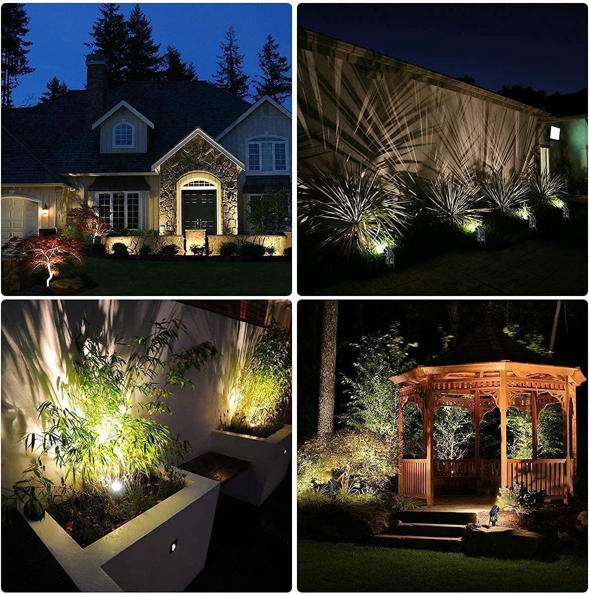 faretto picchetto giardino led da esterno con staffa cob 6w luce fredda stagno ip65 impermeabile 57FS3B