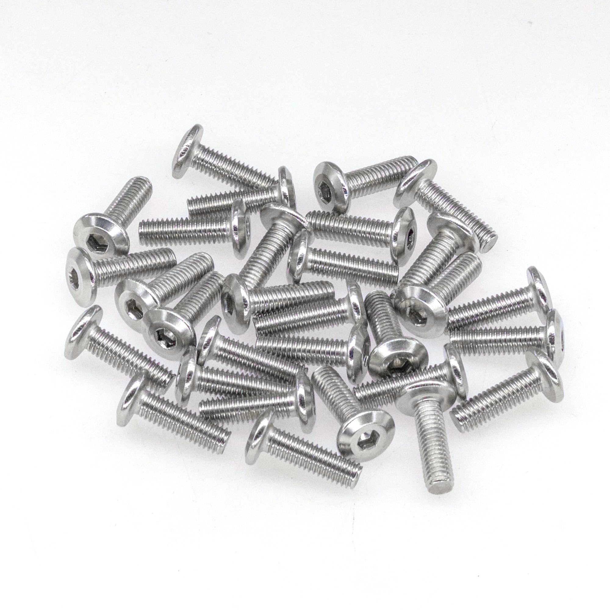 30 PCS Flat Head Hex Socket Bolts - 304 Stainless Steel Furniture Connector Screws (M6 × 20mm) - Image 4