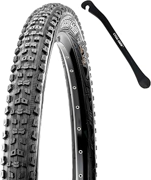 Aggressor Mountain Bike Tire - 26", 27.5" & 29" - Bundle with Cycle Crew Tire Lever