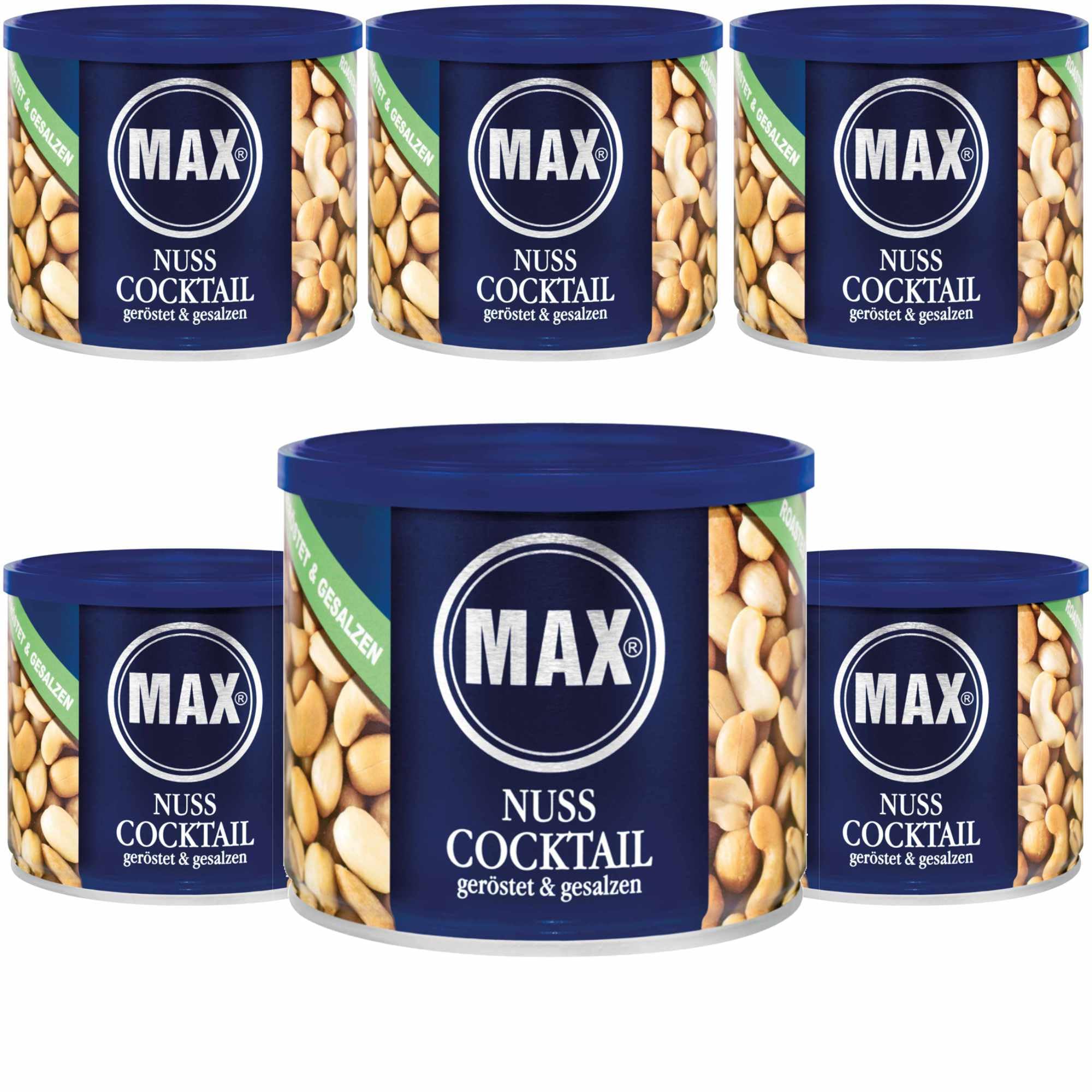 MAX NUSS COCKTAIL - geröstet & gesalzen (6er Karton)