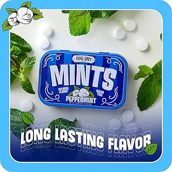 Amazon.com : Big Sky Sugar Free Peppermint Mints - 50 Count Tin