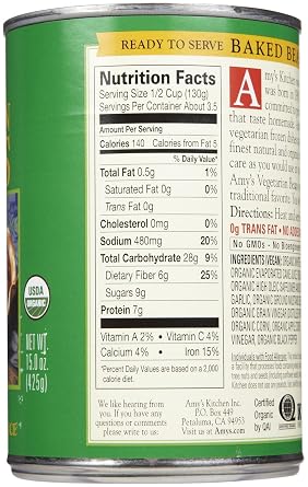 Amy's Organic Vegetarian Baked Beans - 15 oz (Pack of 5)