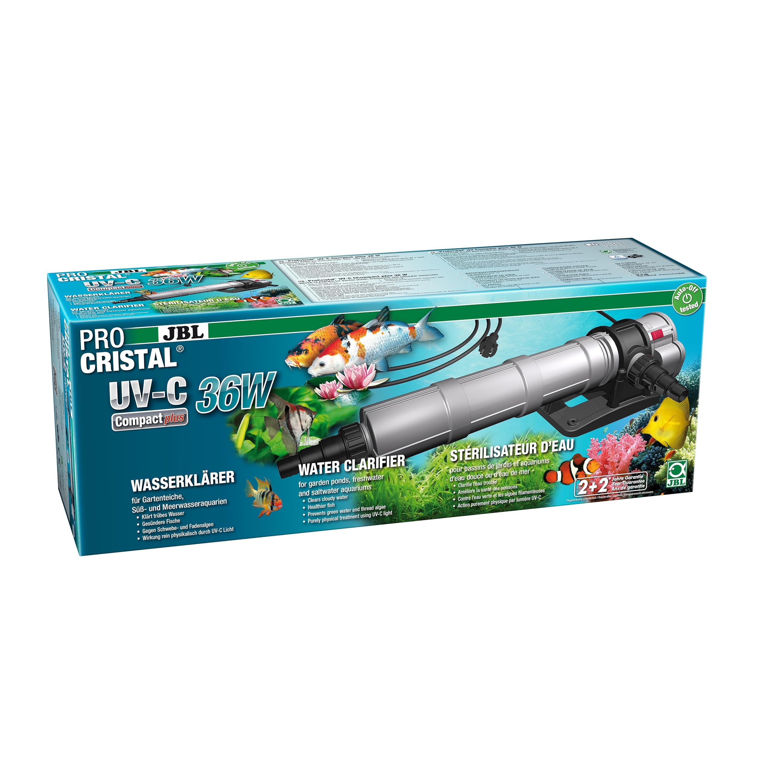 JBL PROCRISTAL UV-C Compact Plus - Clarificador de Agua (36 W, Cable de 5 m, 1 Unidad)