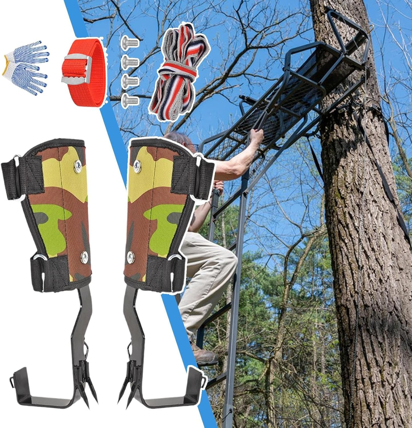 Zibeem ツリークライミング装備 | 安全フォールアレストシステム - ポール登り装備 | アーボリスト作業、建設、岩登り、山登