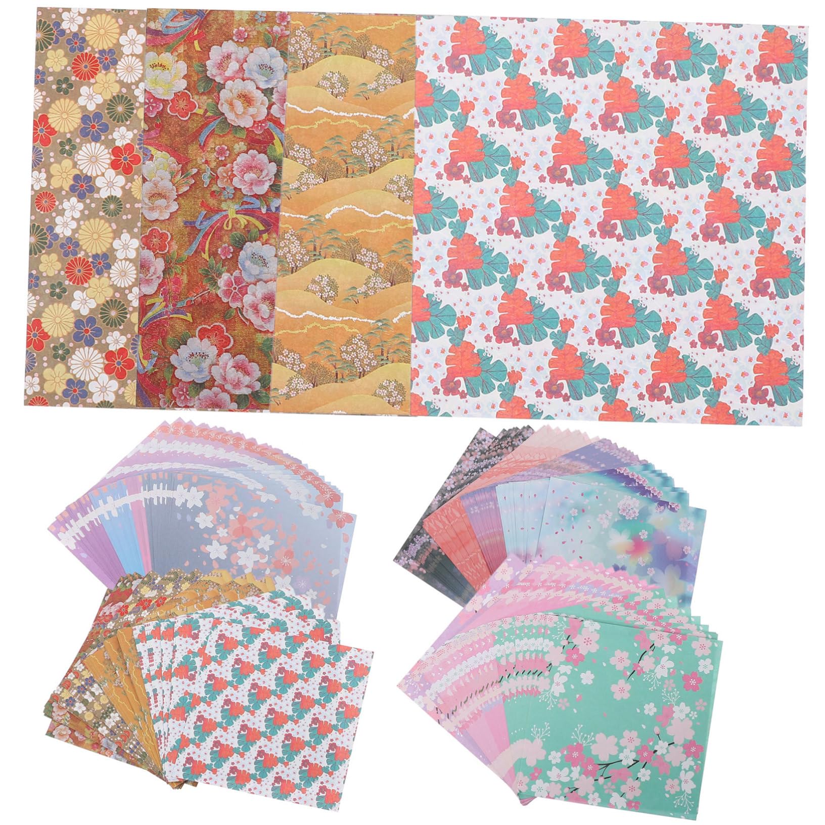 NUOBESTY 480hojas Papel Origami Cuadrado Grueso Hecho Mano De Origami Para Manualidades Papel Para Proyectos De Arte Colores Adultos