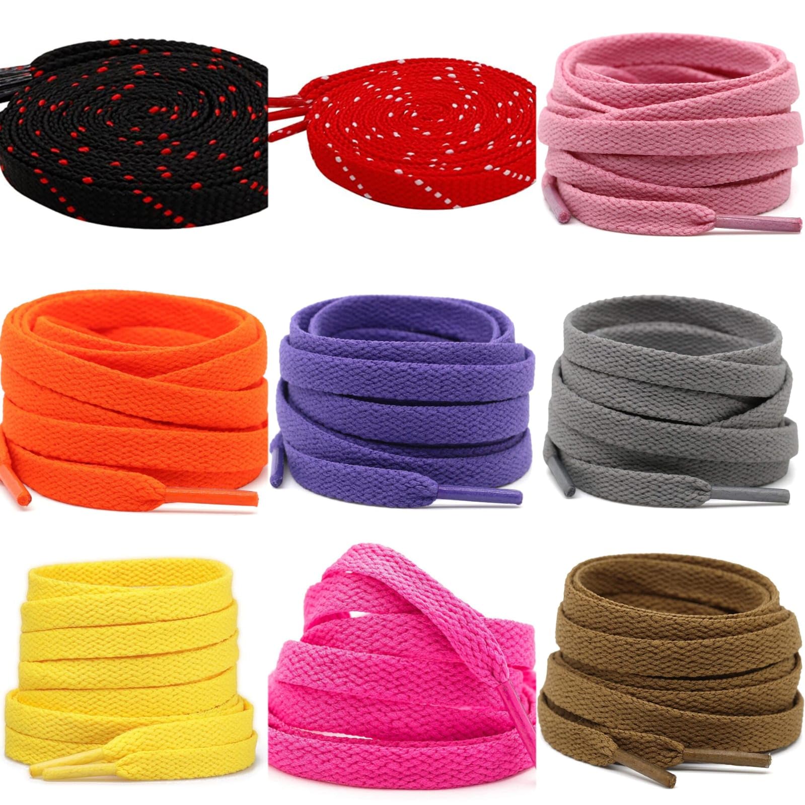 (9 pcs Multi color Unisex Flat Nada/Dori Strings for Indian Dresses Pajama Lehenga Saree Petticoat Salwar Churidar for Men and Women (Pack of 9, Multi Colored-12)-image-12