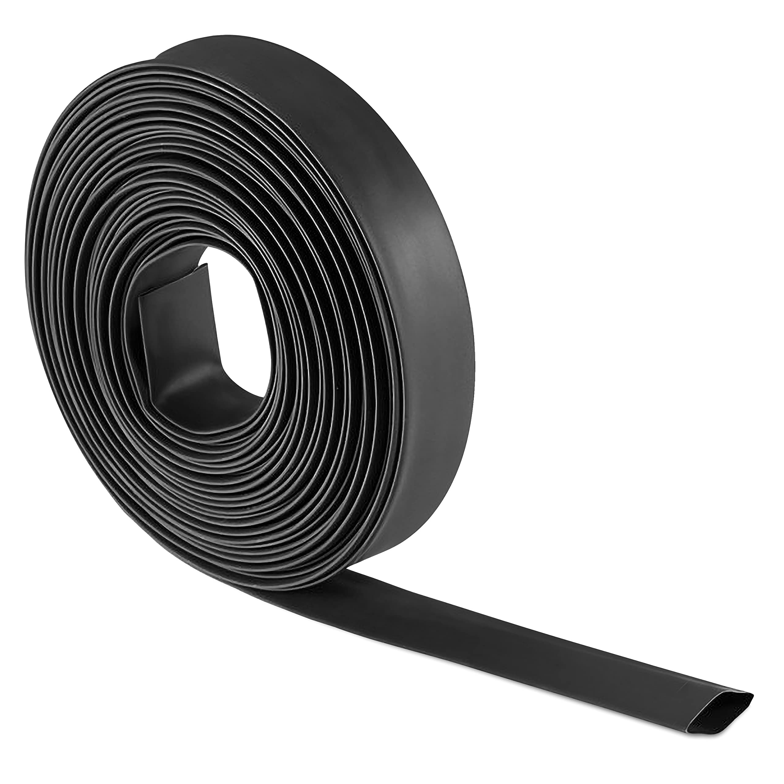 JUKR (Black 7 mm - 10 Meters) Heat Shrink Tube Sleeve Electrical Wires Phone Charger Cables Students Home Wiring Insulation Made For Electronics Service Center 2:1 Ratio Heat Shrinkable Wrap Tubes Kit