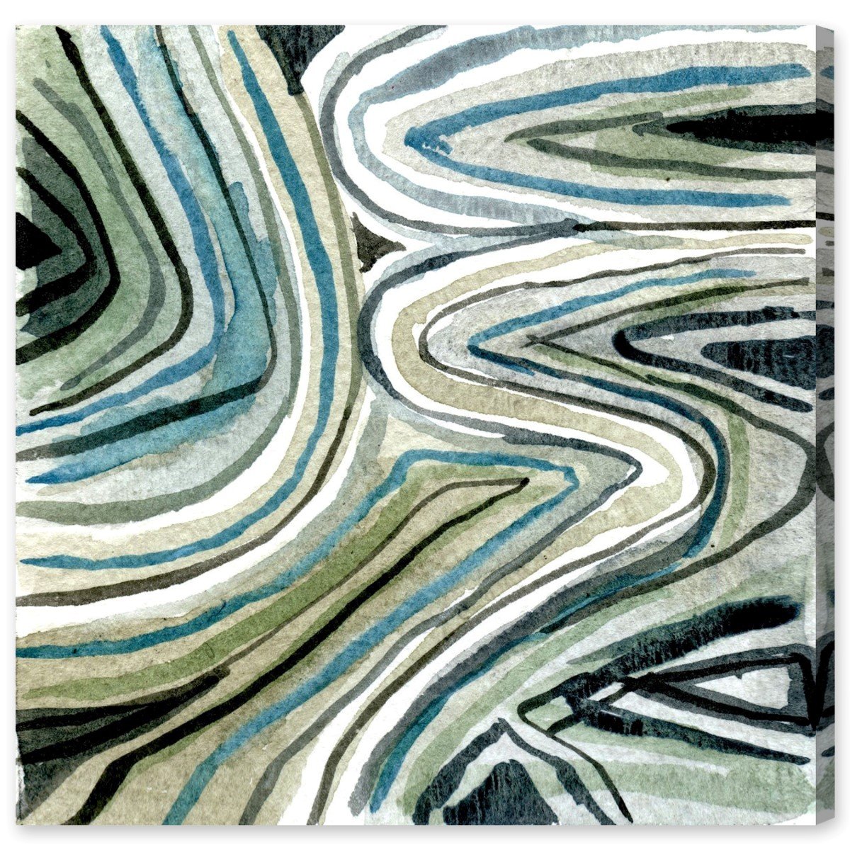 Oliver Gal ''Leve Fluvium" Canvas Art, 20" x 20"