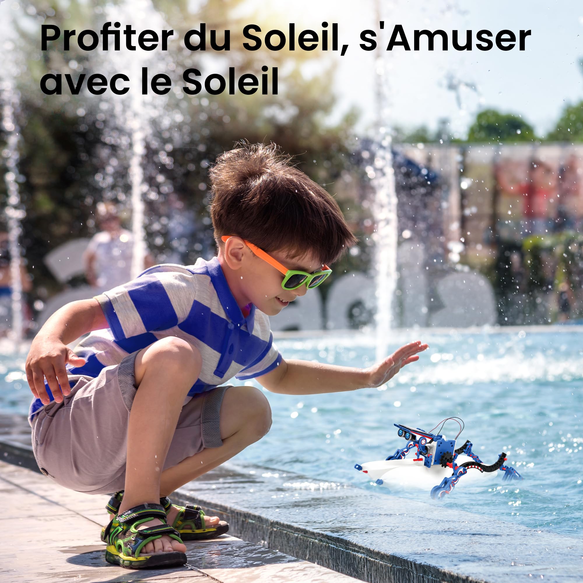 Sillbird Robot Solaire,12 en 1 STEM Robot Jeux de Construiction, Science Éducatif Kit de Construction Jouets, DIY Cadeau pour Les Garçons de 8-12 Ans (190 Pièces)